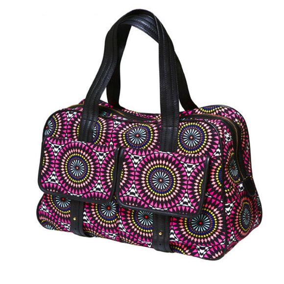 Matthew Williamson for H&M 2009 travel duffle bag, pink and black - Picture 1 of 14